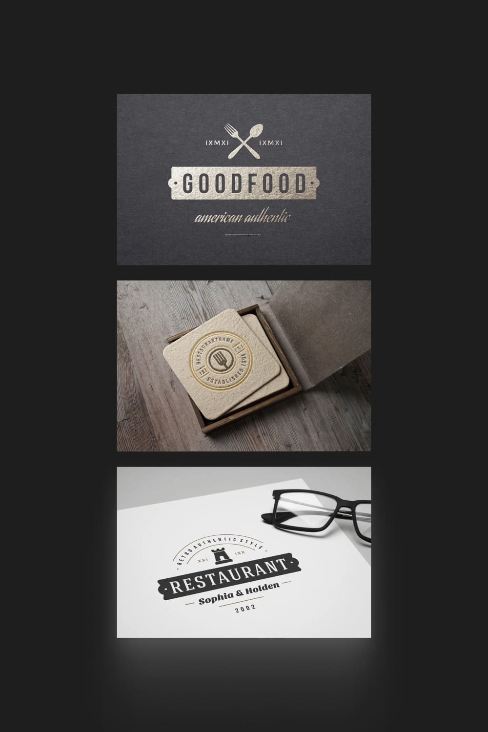Stylish logos collection for food industries.