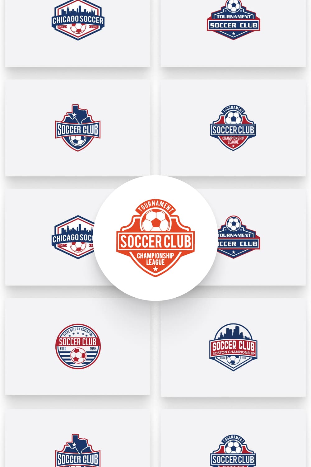 Laconic logos for sport.