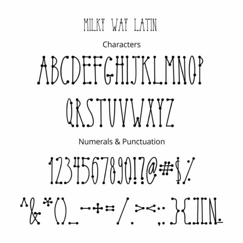 Milky Way Font | Master Bundles