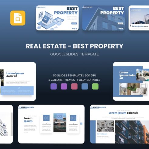 Best Property Real Estate Google Slides Theme.