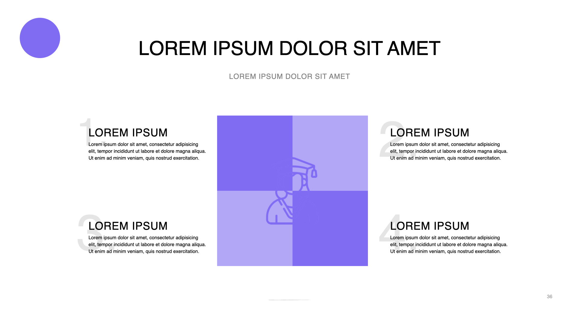 The pricing policy of your courses will fit perfectly into this slide with the possibility of easy editing.