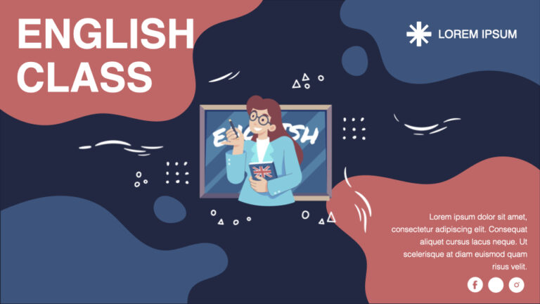 English Class Keynote Template: 50 Slides – MasterBundles