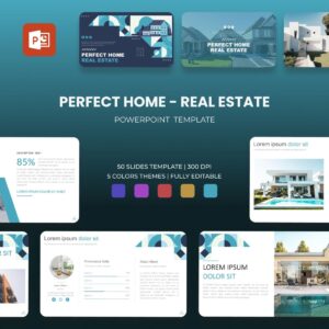 Perfect Home Real Estate Powerpoint Template.