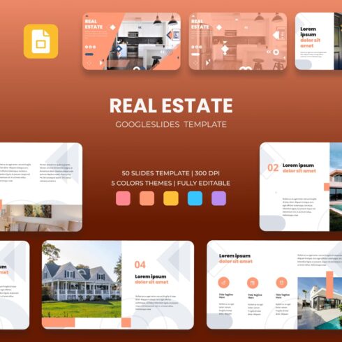Real Estate Google Slides Theme.