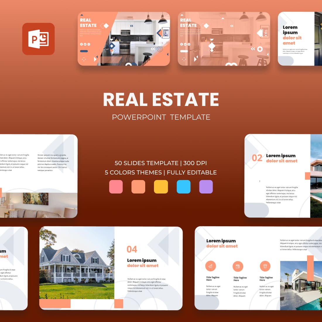 Real Estate Powerpoint Template.