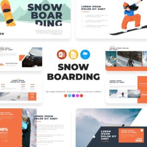 Snowboarding Presentation Template.