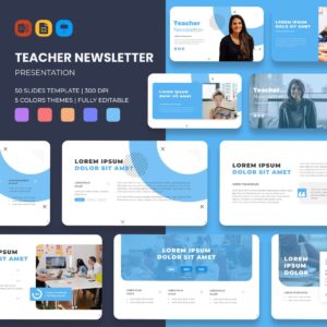 Teacher Newsletter Google Slides Theme: 50 Slides – MasterBundles