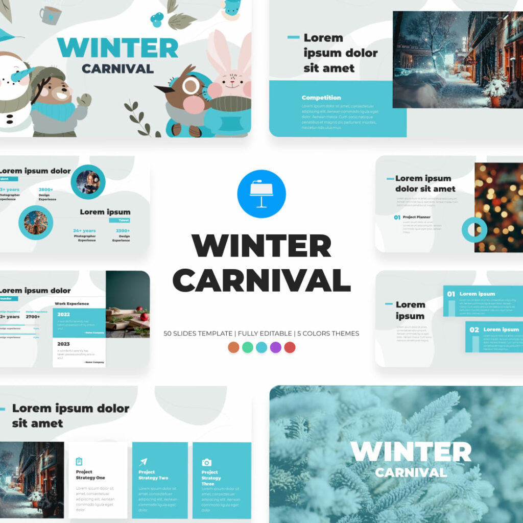 Winter Carnaval Presentation Template – MasterBundles