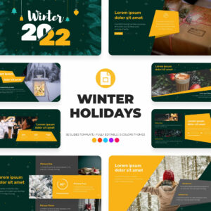 Winter Holidays Google Slides Theme.