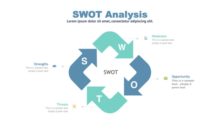 Red SWOT Powerpoint Template: 50 Slides – MasterBundles