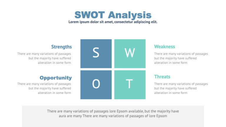 Red SWOT Powerpoint Template: 50 Slides – MasterBundles