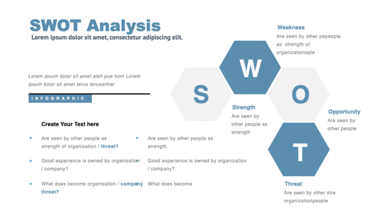 Red SWOT Powerpoint Template: 50 Slides – MasterBundles