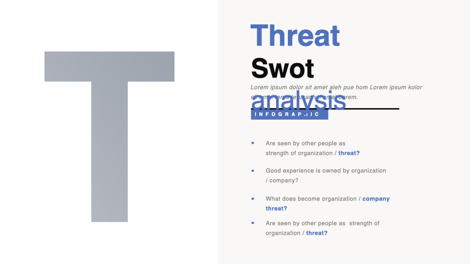 A colorful example of swot analysis for interesting projects with creative ideas.