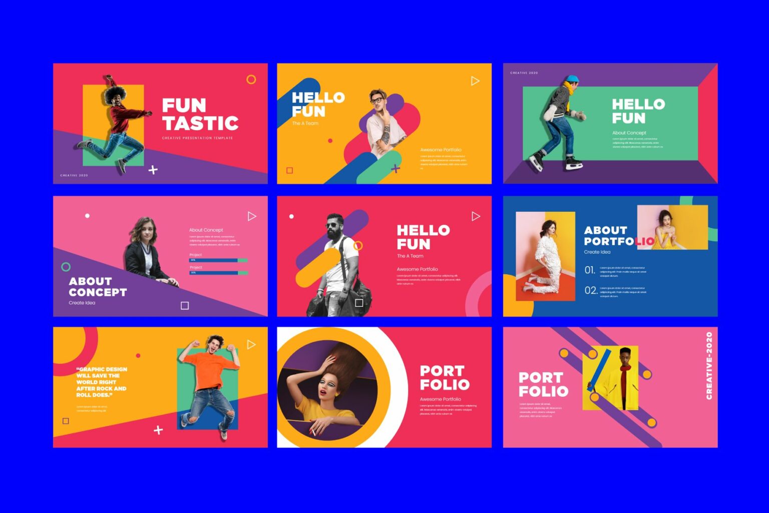 Funtastic Colorful Powerpoint Template – MasterBundles