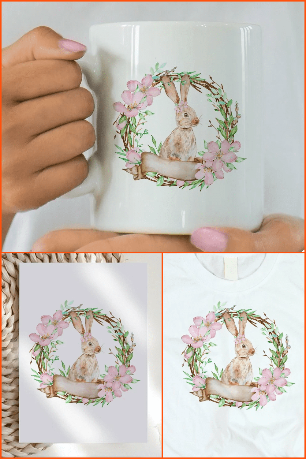 Easter bunny sublimation.