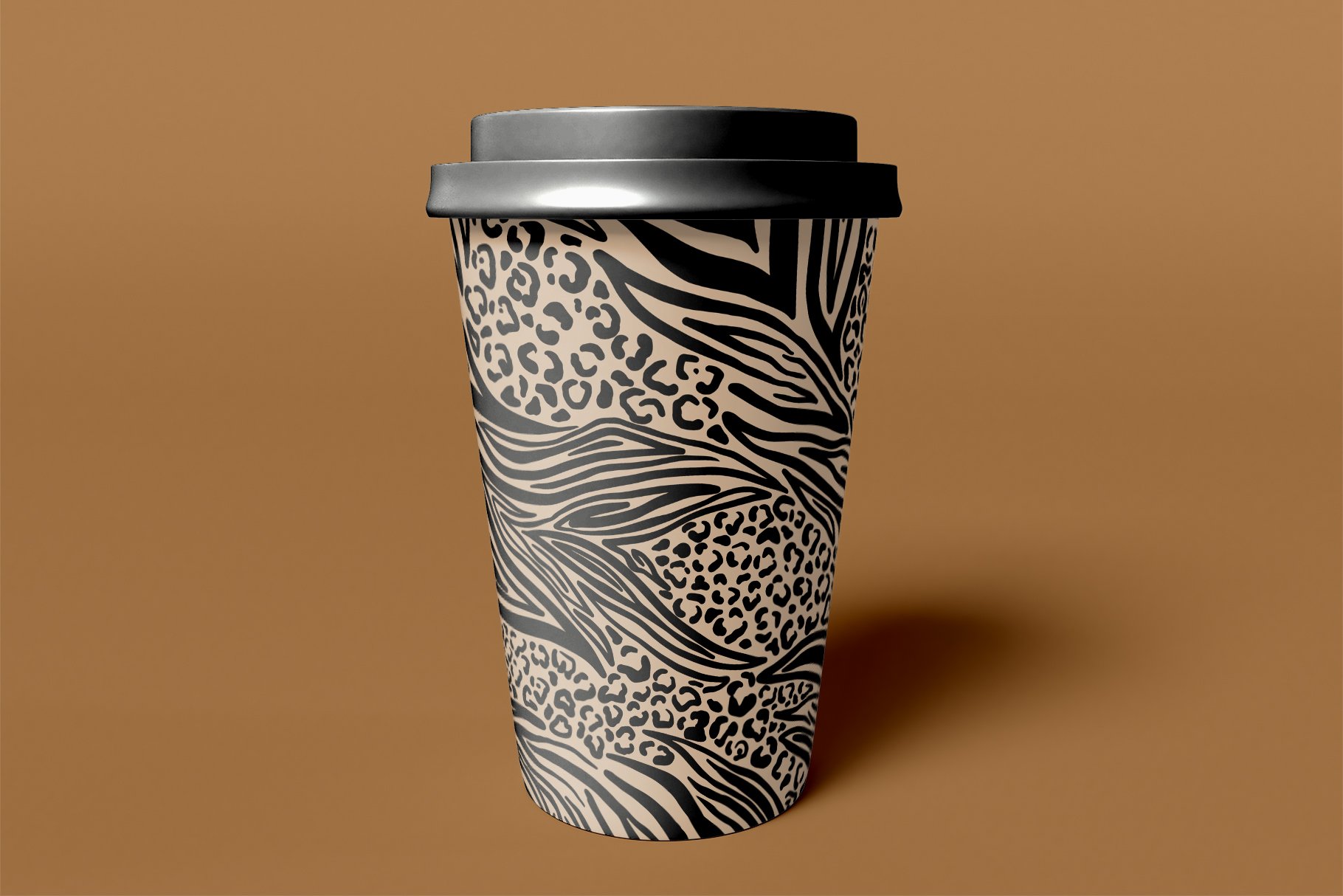 Wild print for a cup.