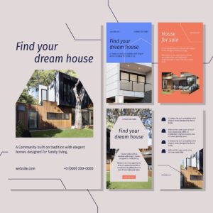 10 real estate instagram Story templates.