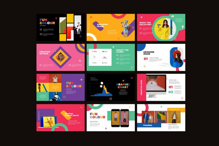 Funtastic Colorful Powerpoint Template – MasterBundles