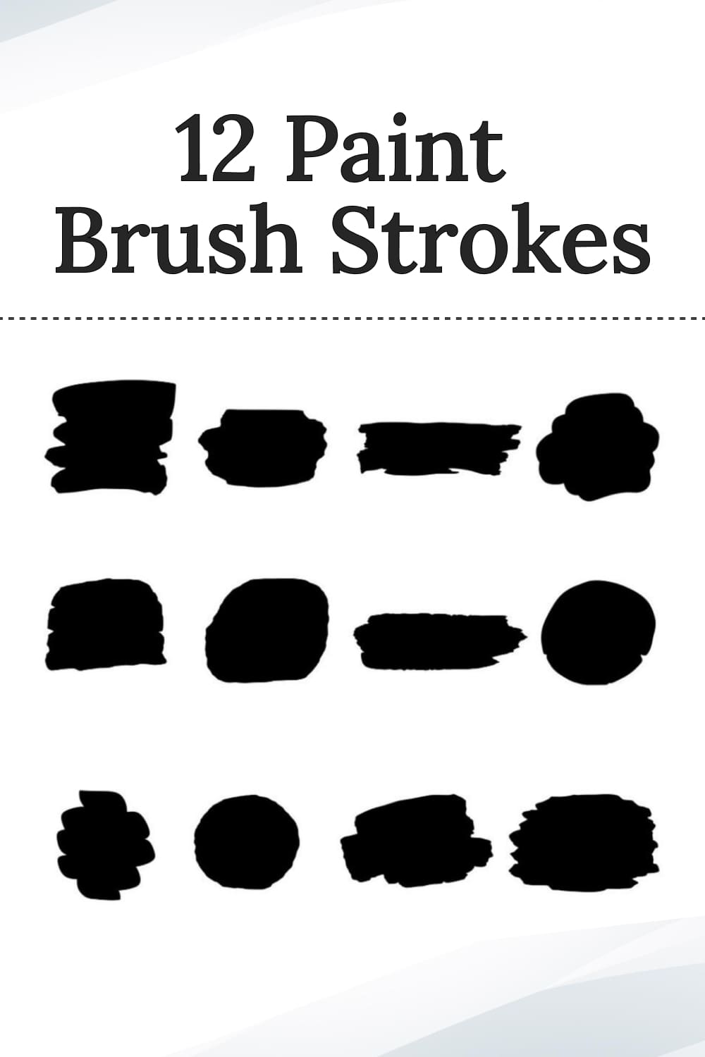 Big brushes collection in the bw.