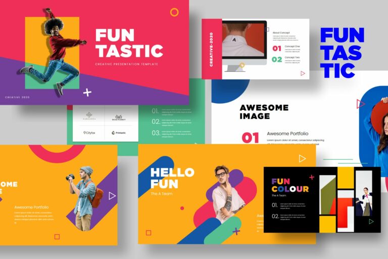 Funtastic Colorful Powerpoint Template – MasterBundles