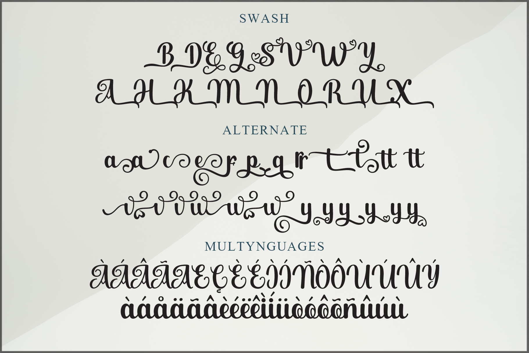 Mandailing Script Calligraphy Font
