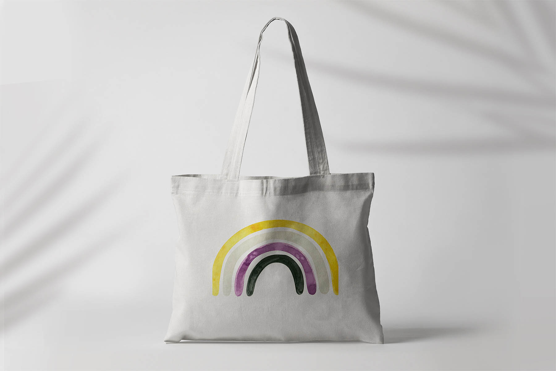 shopper with rainbow.