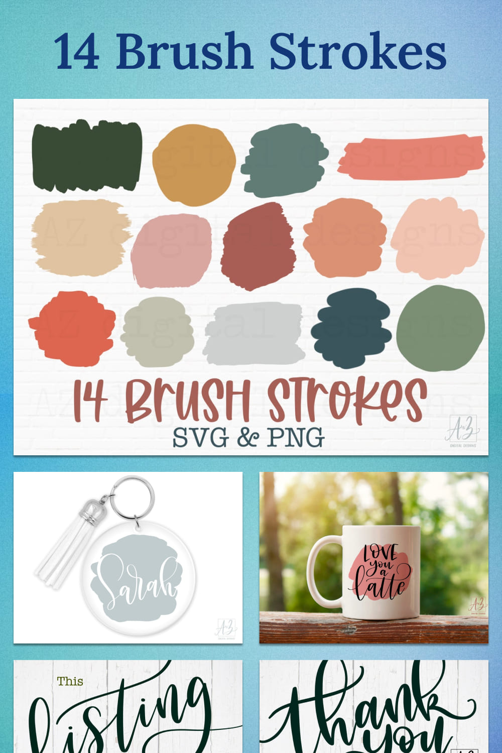 Use this collection for different brush projects.