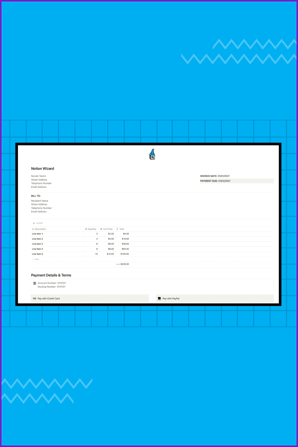 Contractor Invoice & Database.