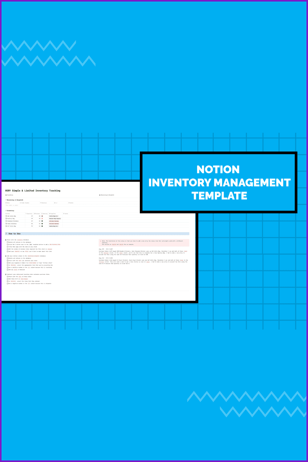 Inventory Management.