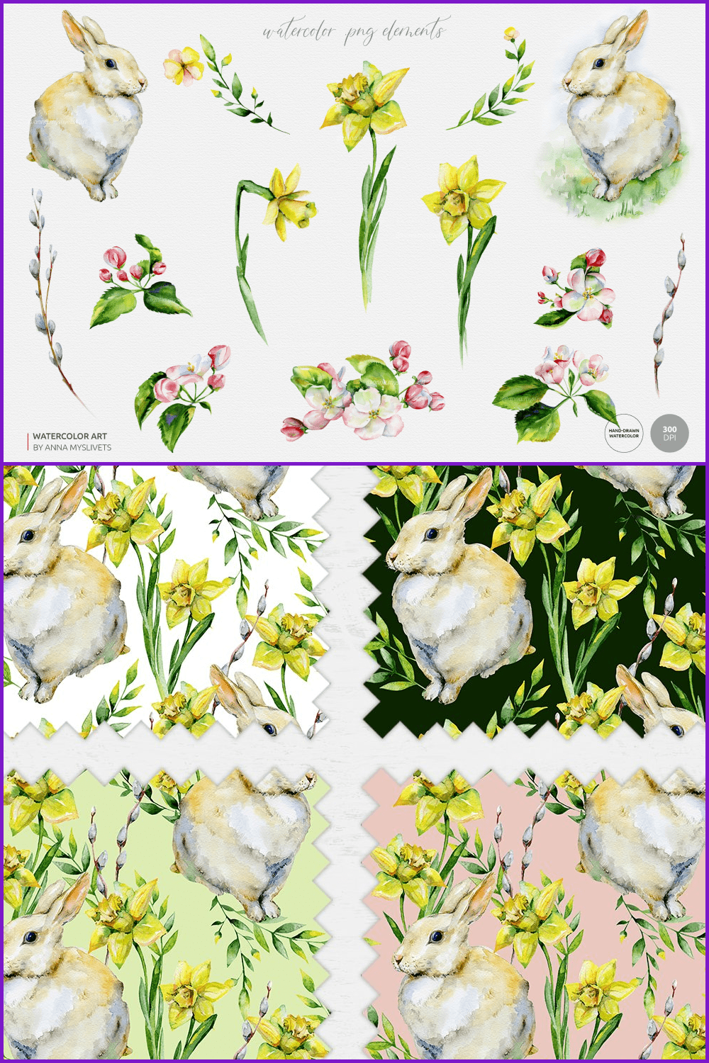 Easter illustrations & patterns.