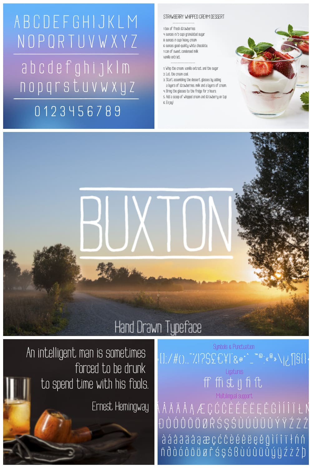 Buxton Font.