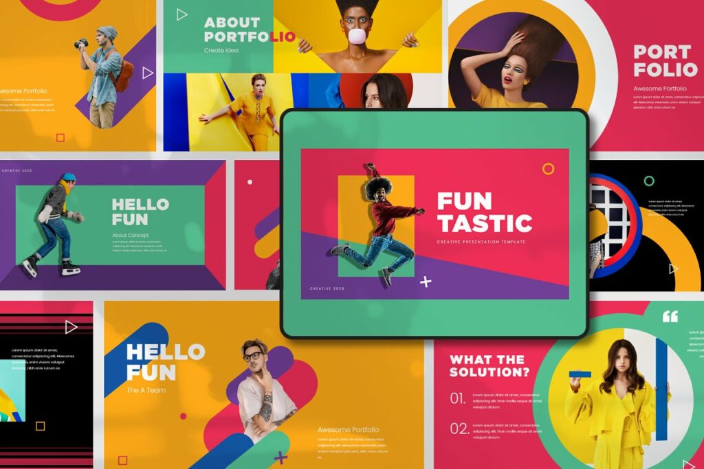 Funtastic Colorful Powerpoint Template – MasterBundles