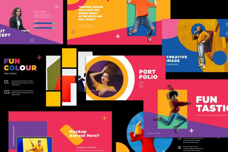 Funtastic Colorful Powerpoint Template – MasterBundles