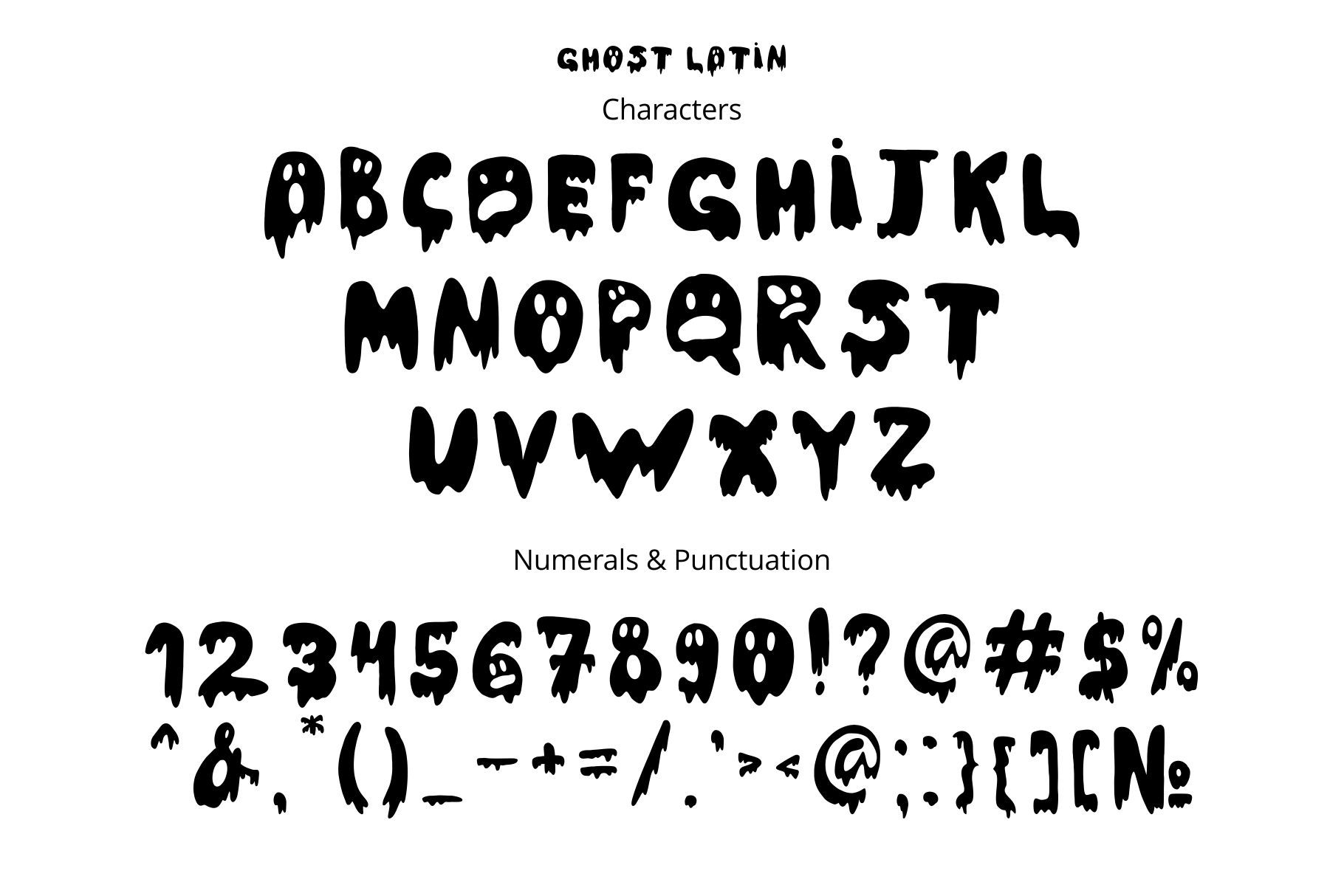 Latin letters with numerals & punctuation.