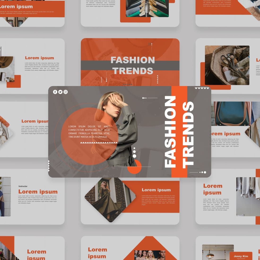 Fashion Trends Powerpoint Template cover.