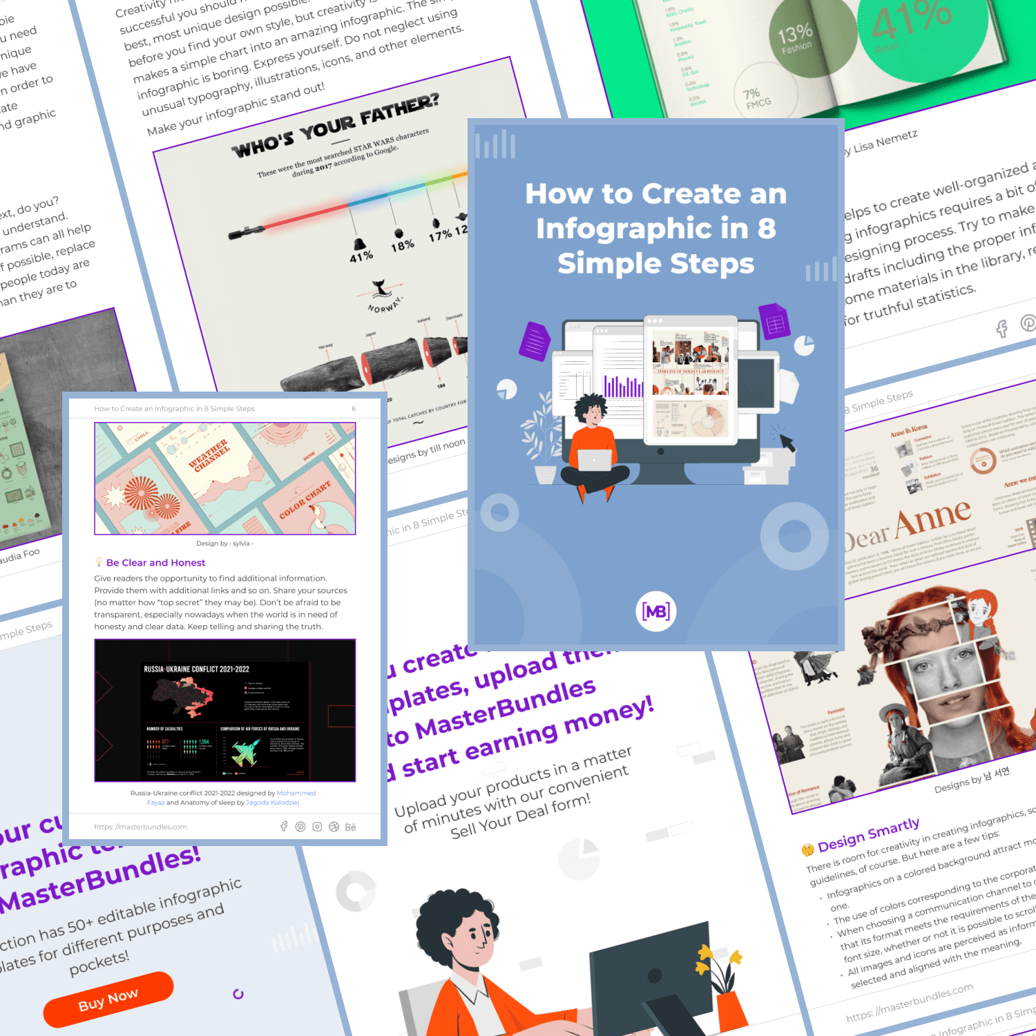 How to Create an Infographic in 8 Simple Steps cover.