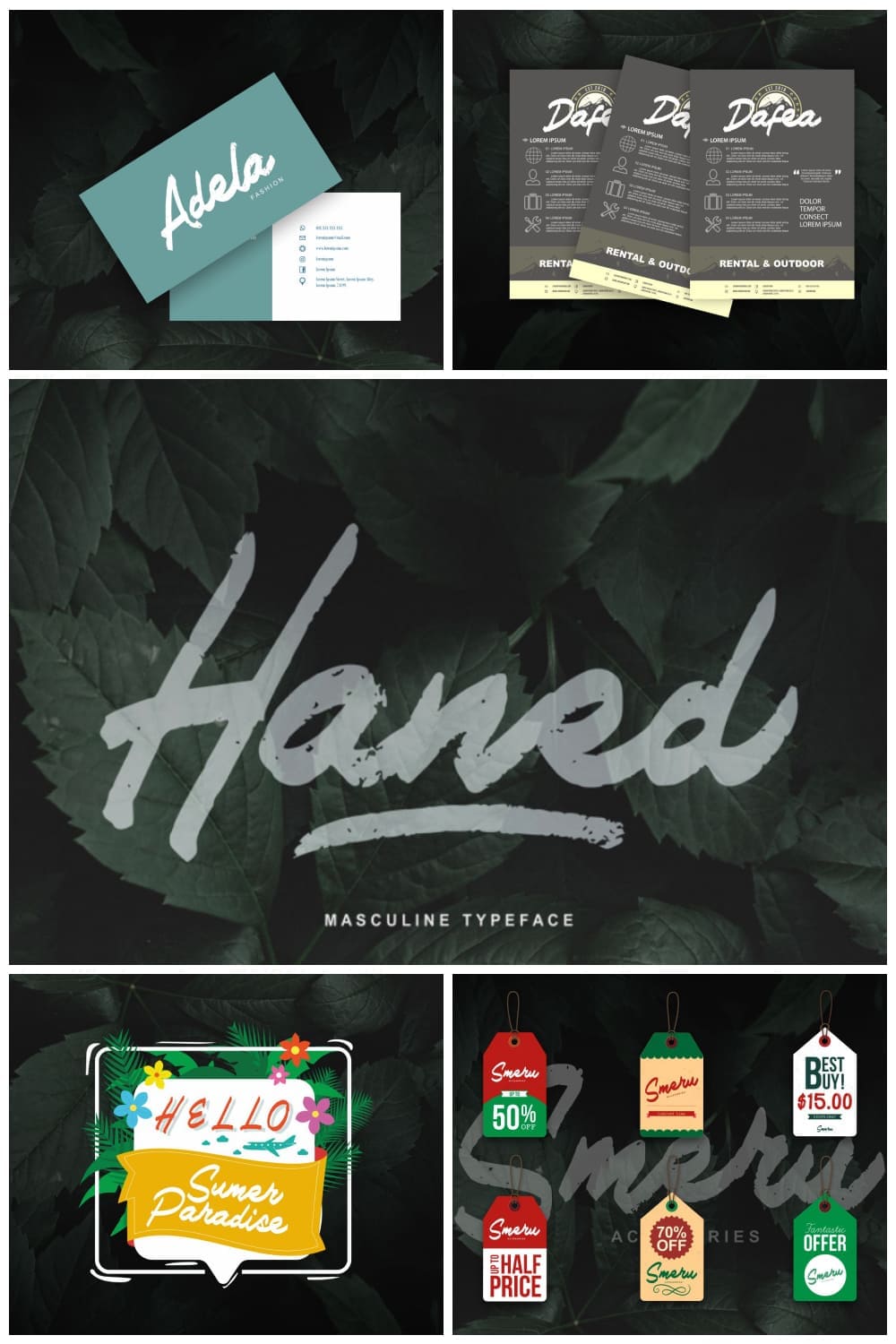 Haned | Masculine Typeface Font.