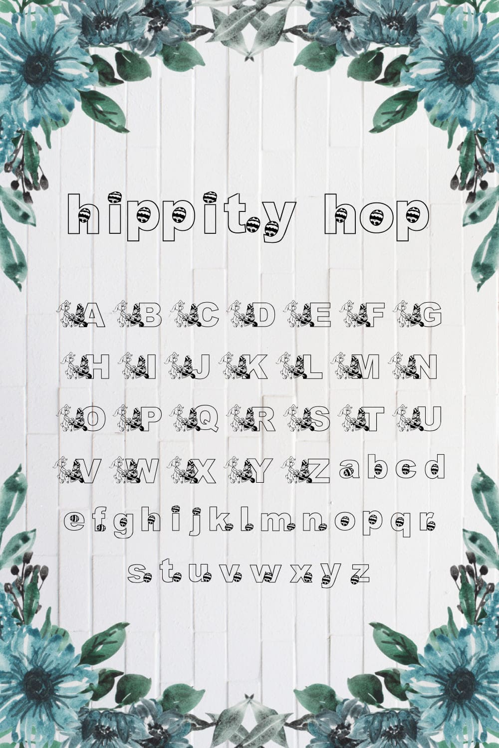 High quality funny easter font.