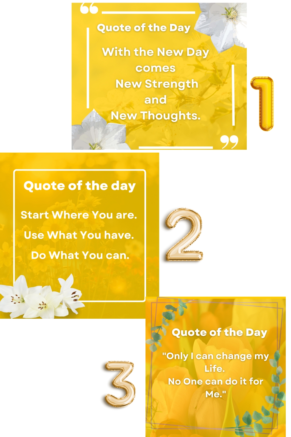 Yellow Instagram Quotes Canva Templates pinterest image.