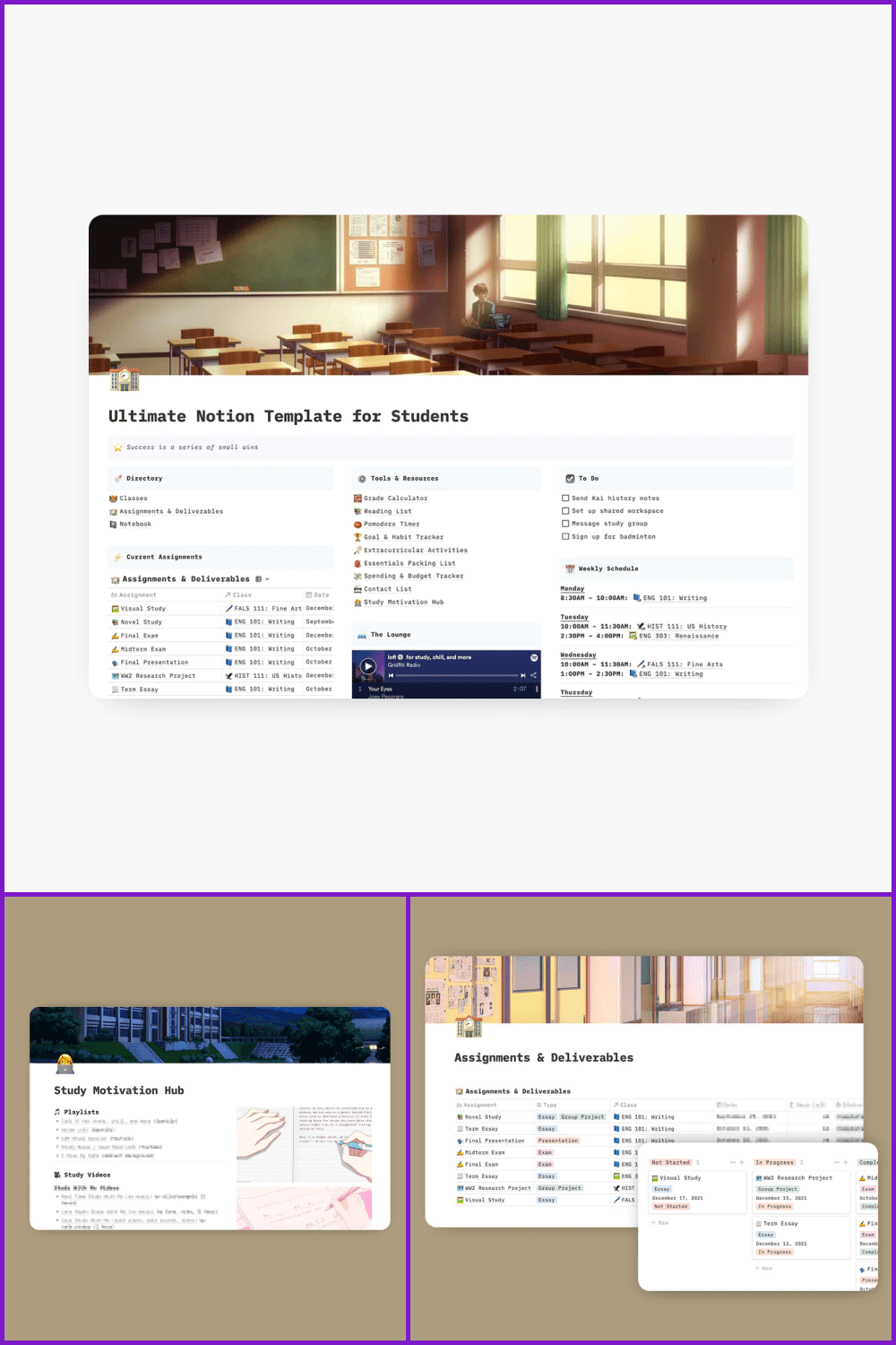 The Ultimate Notion Student Template.