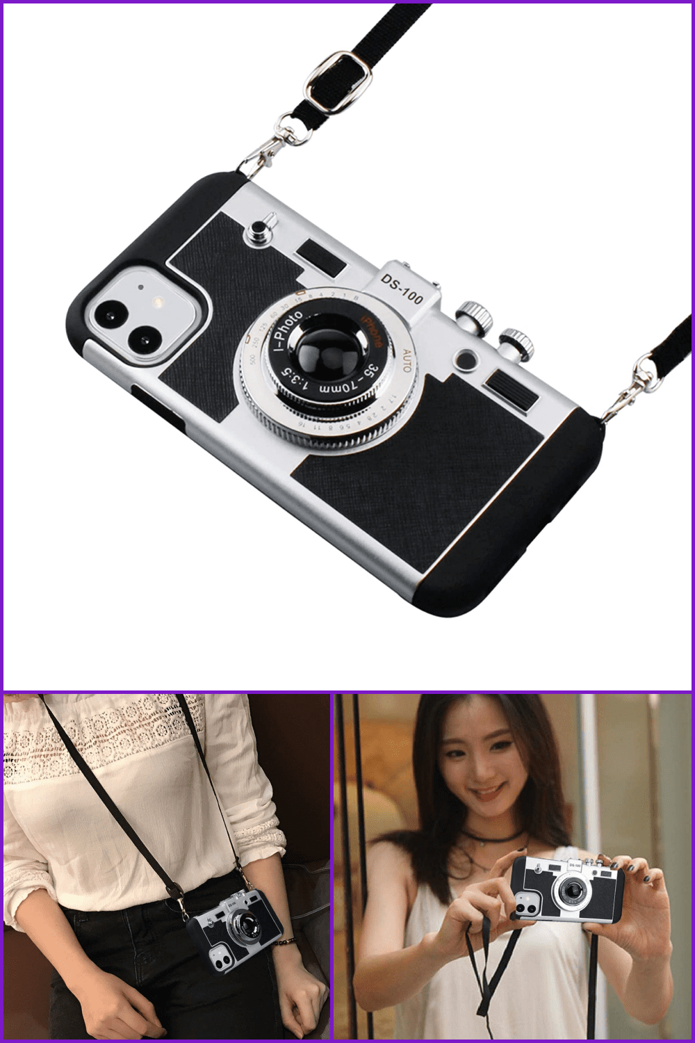 3D Cool Unique Cute Camera Design Case.