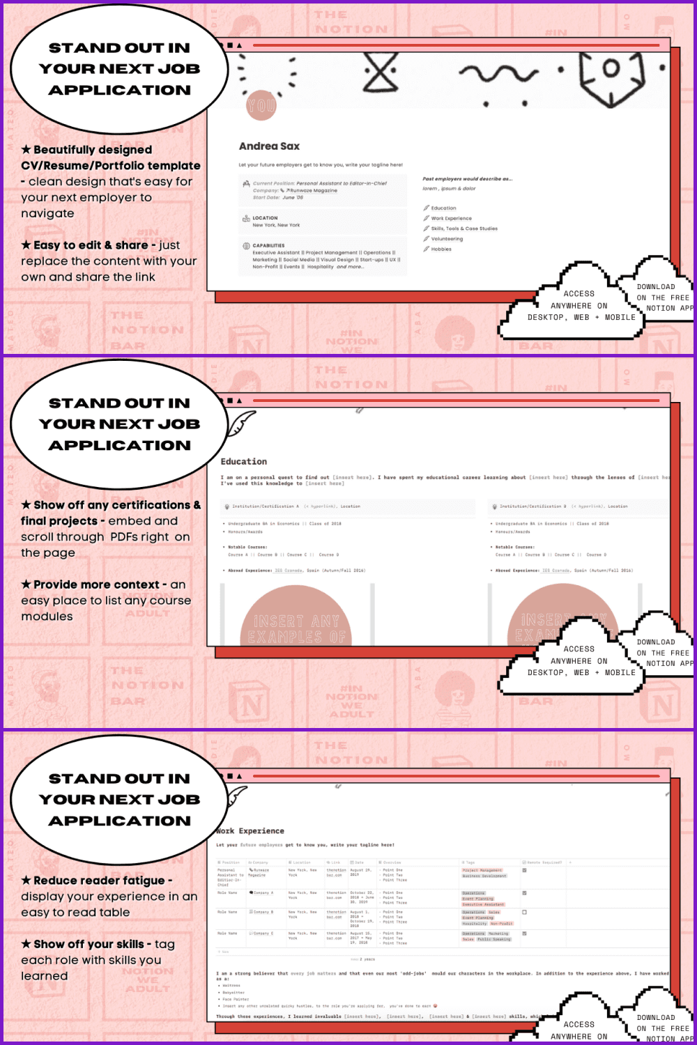 Digital Resume & CV Template.