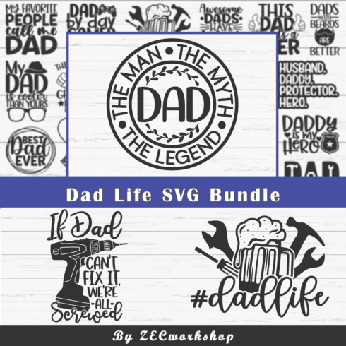 Dad Life SVG Bundle .