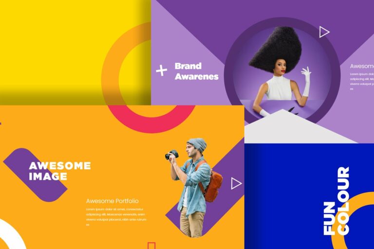 Funtastic Colorful Powerpoint Template – MasterBundles