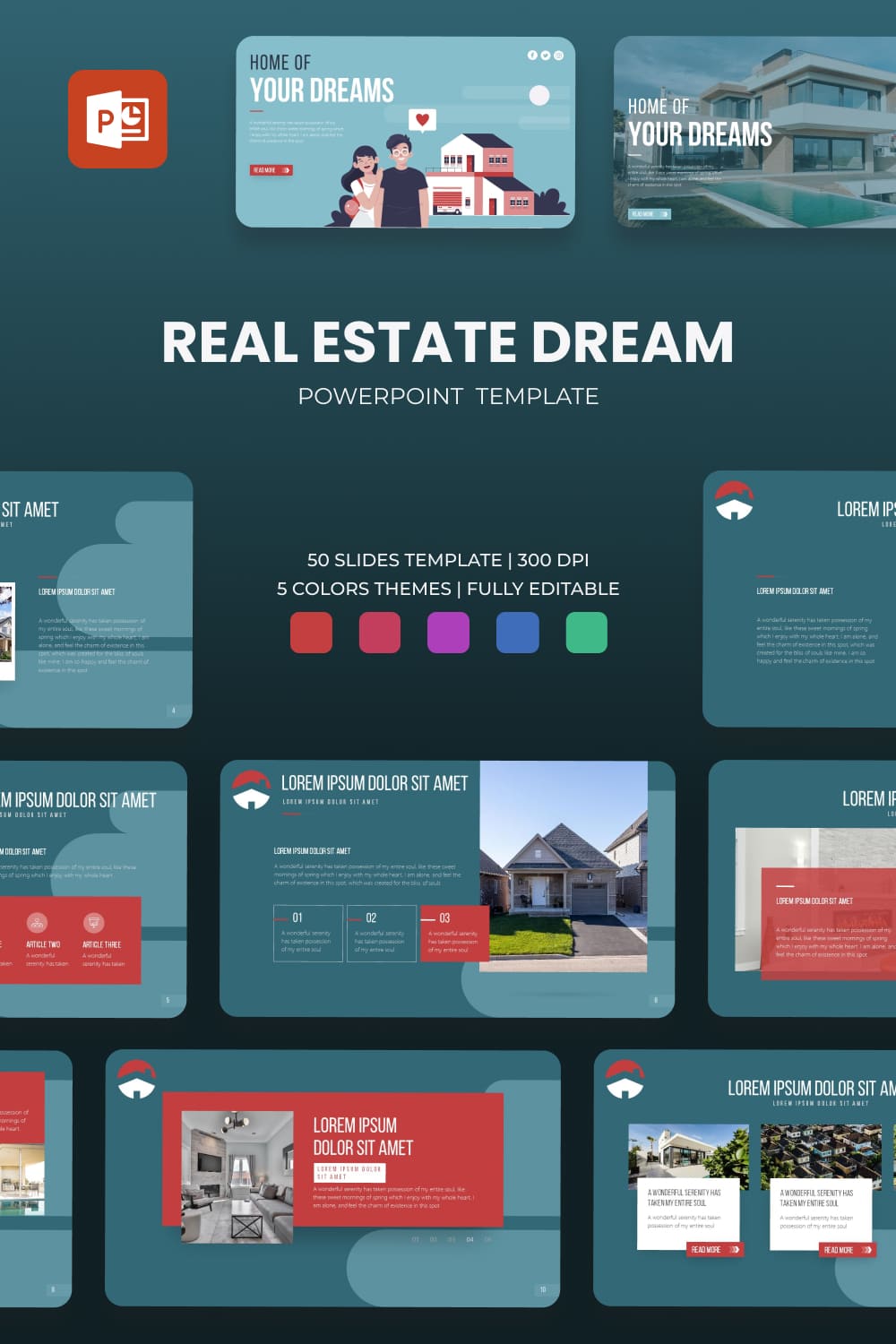3 realestatedream powerpoint template 1000h1500