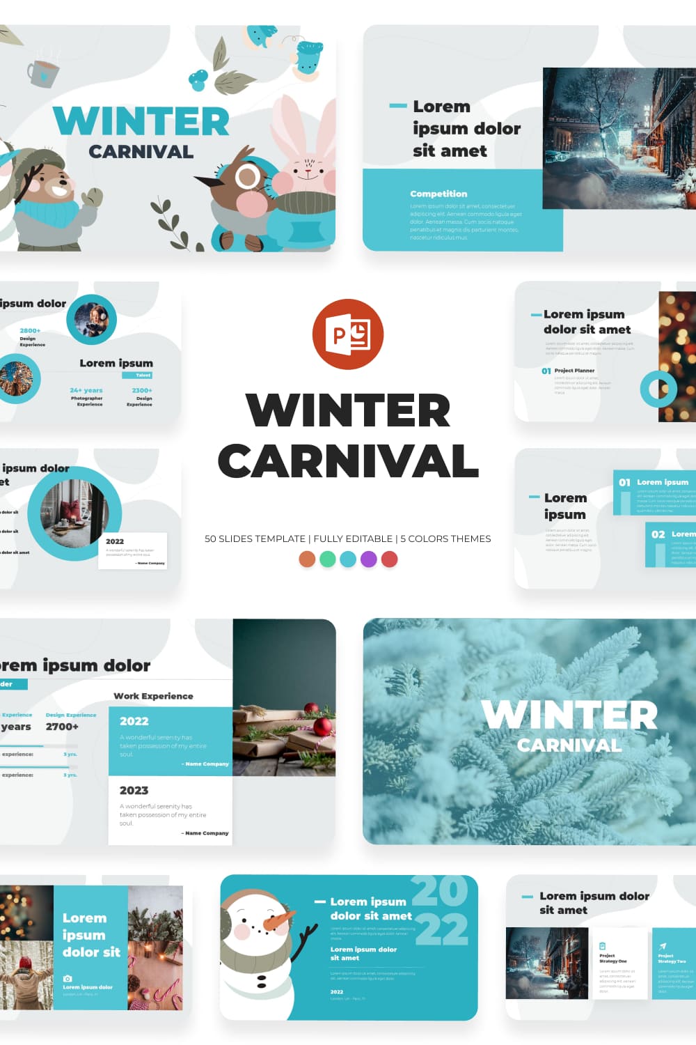 3 wintercarnival powerpoint template 1000h1500