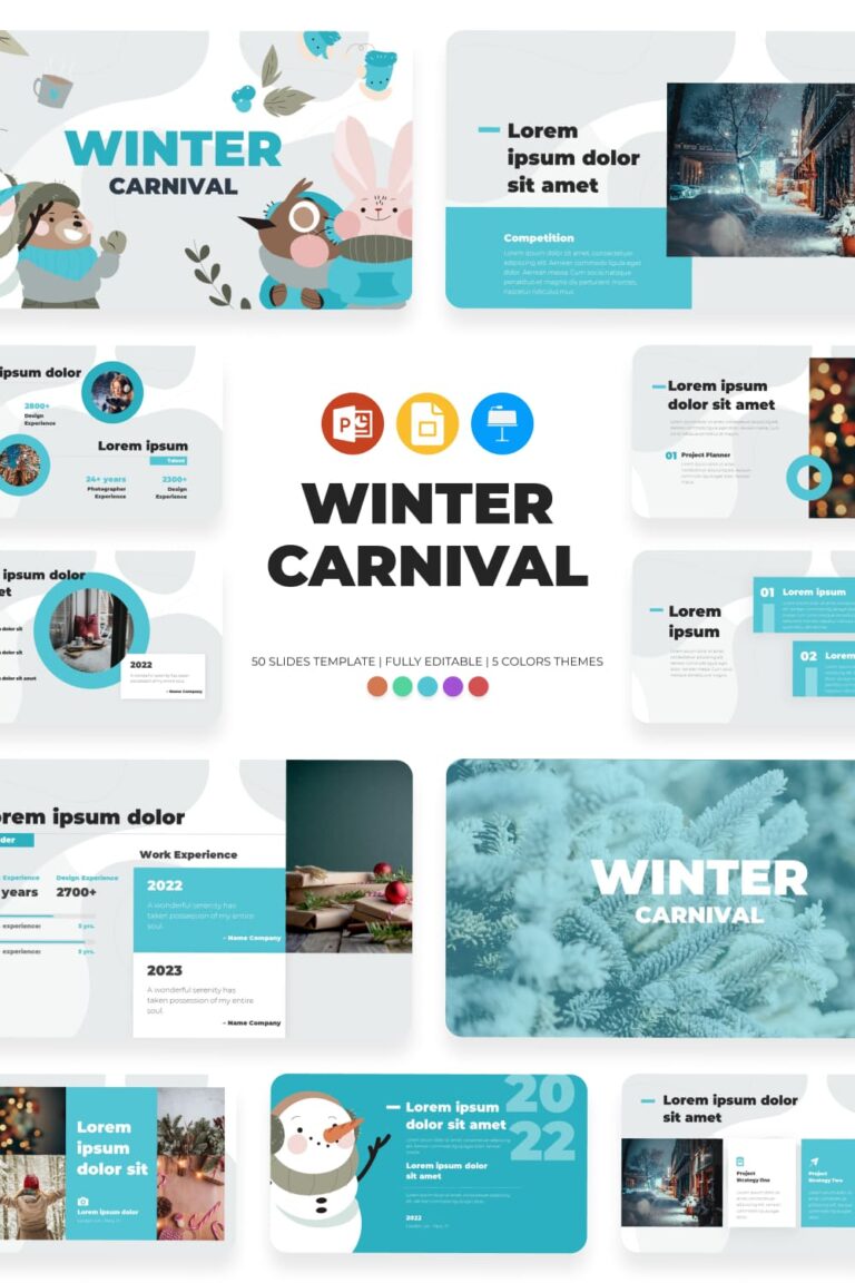 Winter Carnaval Presentation Template – MasterBundles