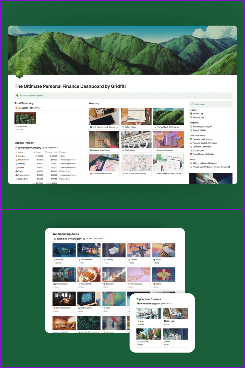 Ultimate Personal Finance Dashboard for Notion.