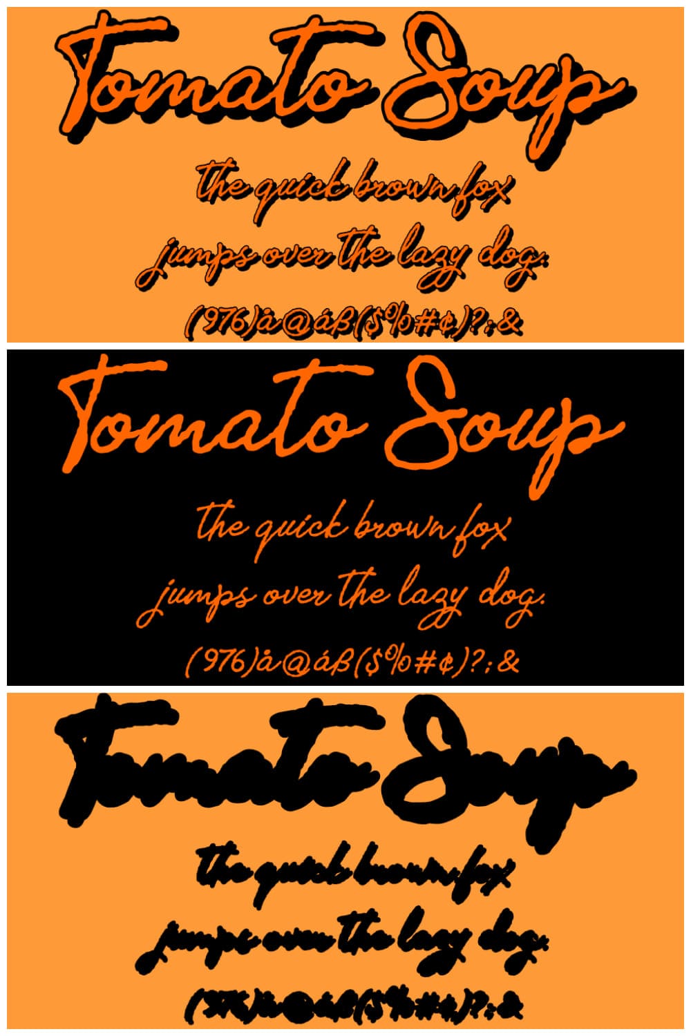 Tomato Soup Font.