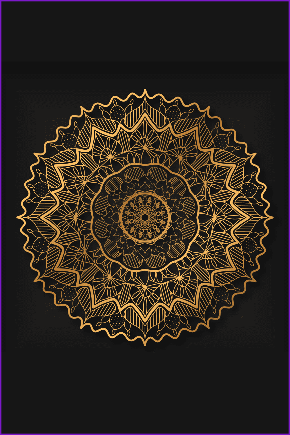Luxury mandala from premium class. The golden lines looks very stylish on a black background.